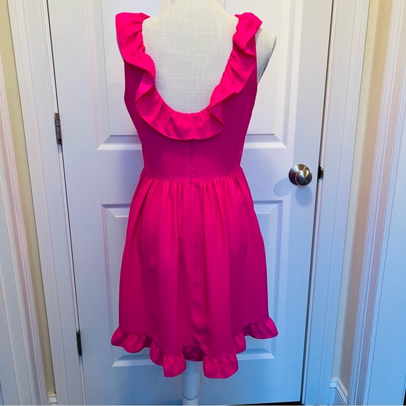NEW KATE SPADE SCENIC ROUTE RUFFLE BACK MINI DRESS - Picture 4 of 15
